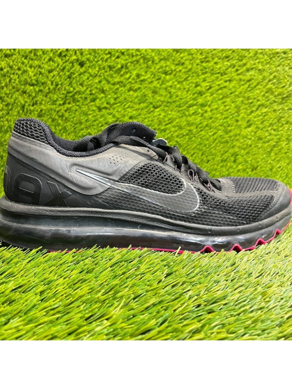 Nike Air Max 2013 Womens Size 11 Black Athletic Running Walking Shoes Sneakers
